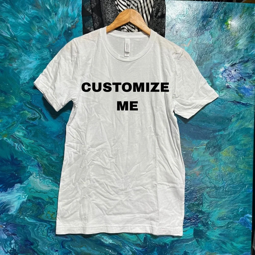 Customizable Peace Love Luxury Tee - Picture 1 of 4